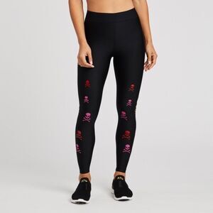 ULTRACOR x SoulCycle Scatter Skull Leggings Size Medium